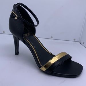 Black and Gold Impo Heels